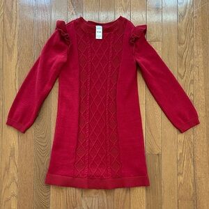 Carters red sweater dress, size 5